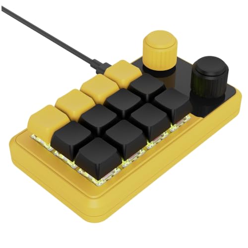 Miniteclado para juegos RGB con botones de copiar y pegar, macropad hot-swap