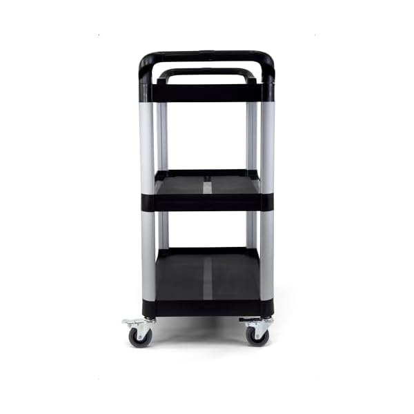 Commercial-Heavy-Duty-Utility-Service-Cart-3-Shelf-450-Lbs-Max-Capacity-Rolling-Utility-Cart-W-33-x-H-37-x-D-16-Black Commercial-Heavy-Duty-Utility-Service-Cart-3-Shelf-450-Lbs-Max-Capacity-Rolling-Utility-Cart-W-33-x-H-37-x-D-16-Black