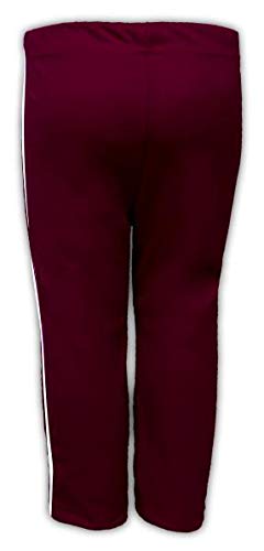 Calça Helanca Infantil Vinho Tamanho 06