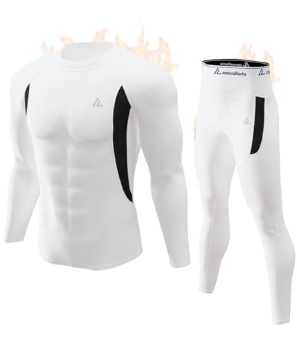 Image of CL convallaria Thermal Underwear Long Johns Set Mens Winter Gift Hunting Gear Sport Base Layer Bottom Top