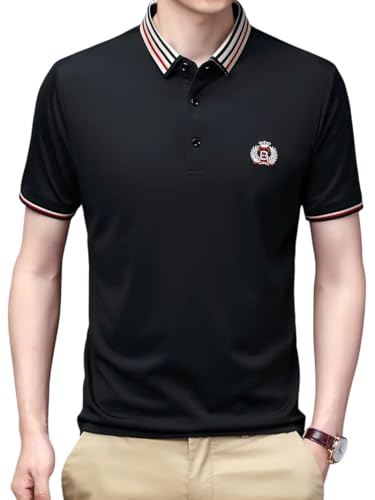 JVX Men T-Shirt || Tshirt for Men || Polo T Shirt || Tshirt (MRT-211) (in, Alpha, M, Black)