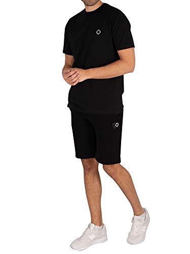 MA.Strum Uomo Icona T-Shirt, Nero, XL