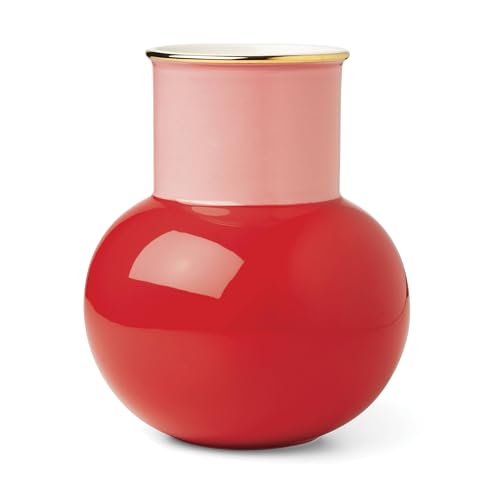 Vase Kate Spade Make It Pop Rouge Chaud pour table de salon moderne - 2