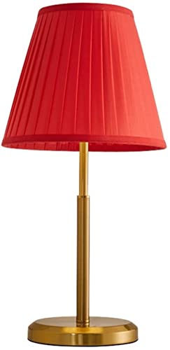 Lampe de chevet rouge pour chambre et salle de mariage, éclairage tamisé romantique