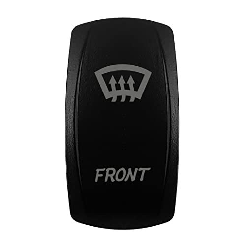 Image of Front Windshield DEFROST Rocker Switch Cover Laser Etched Backlit Switch Cover Cap for Car Boat Dashboard