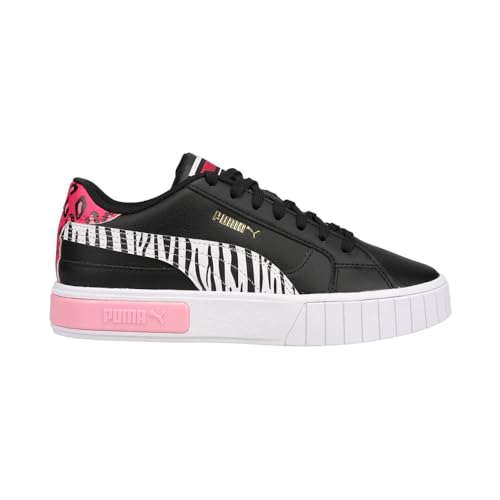 PUMA Kids Girls Cali Star Summer Roar Zebra Lace Up Sneakers Shoes Casual - Black - Size 5.5 M