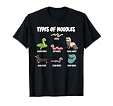 Tipos de fideos divertidos japoneses Ramen Fideos Comida Juego de palabras Camiseta
