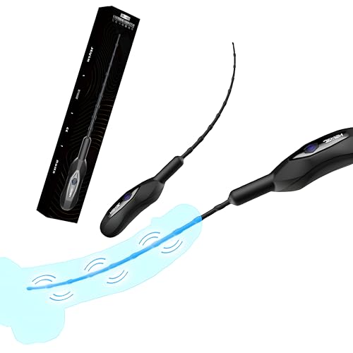 Image of Sex Toys for Men Vibrating Urethra Stimulation with Beads Urethral Sound Waterproof Male Masturbator USB 10 Vibration Modes Penis Plug Shaft Shocker OH-OT-275-B