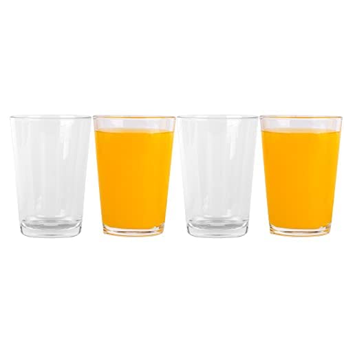 Hendaye Collection Clear Glass Sets - Set of 4 7 Oz Juice Glasses