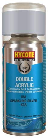 Hycote Double Acrylic Aerosol Car Spray Paint, Kia - Sparkling Silver, 150 ml