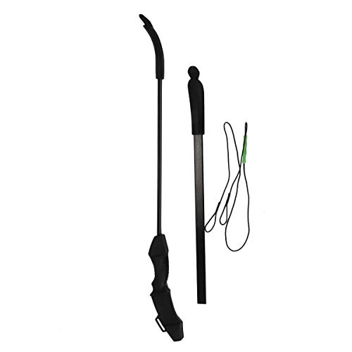 HANSPY Pfeil und Bogen Set für Junior Jagd Anfänger Bogen Recurve Bogenschießen Langbogen Outdoor Kit 15LB für Kinder Teenager (Schwarz)