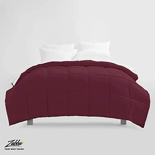 Beckham Hotel Collection 1300 Series - All Season - Luxury Goose Down Alternative Comforter - Hypoallergenic - Queen/Full - Burgundy