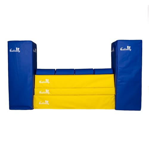Callieway Turnier Agility Mauer „Bounce Over - Soft“ – alle FCI Sprunghöhen (gelb/blau)