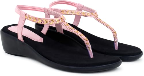 Image of Action Women's Suede Ankle Strap Sandals| Black with Gold Chevron Pattern| Stiletto Heel Black