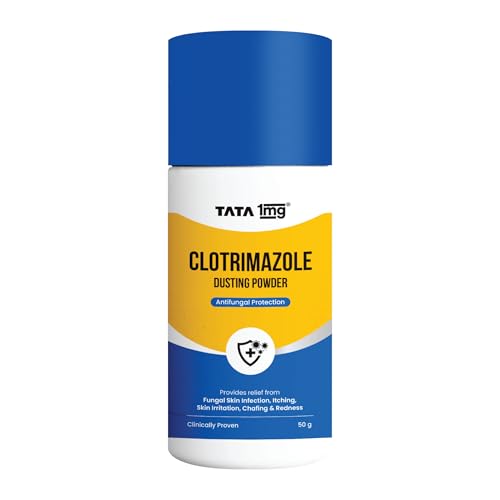 Image of TATA 1MG Clotrimazole Dusting Powder for Sweat Rash, Itching, Skin Irritation, Chafing & Redness - 1 * 50gms