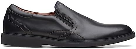 Clarks Men's Malwood Easy Loafer, Black Leather, 12 | Image 1
