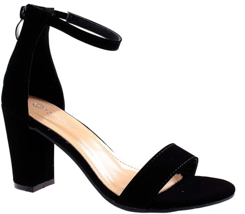 Over the Toe Strap Ankle Wrap Strap Heel Open Toe Medium Heel