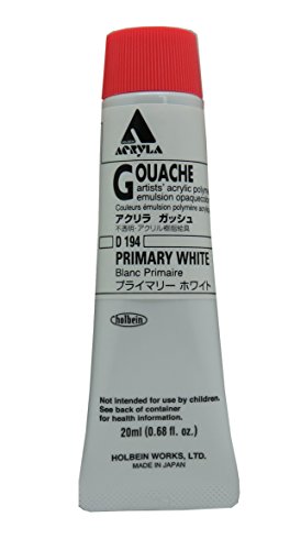 ホルベイン アクリリックガッシュ プライマリーホワイト D194 20ml 007194