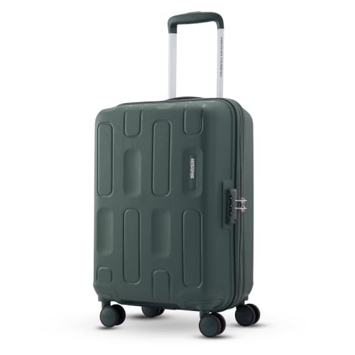Image of American Tourister Ivy 2.0 | Small Size Cabin Trolley Bag (55 cm) | 360 8 Wheel Travel Luggage | Hard Case Polypropylene (PP) Suitcase | Combination Lock | Dark Forest