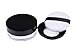 AKOAK Capacity 10 ml(0.33 oz) No Leaks Empty Reusable Plastic Loose Powder Compact Container DIY Makeup Powder Case with Sponge Powder Puff,Elasticated Net Sifter and Threaded Screw Lid