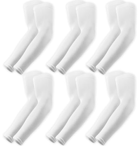 Image of UV Sun Protection Arm Sleeves - UPF 50 Cooling Compression Sleeves for Men & Women - Arm Cover /Protector for Basketball, Voleyball, Golf, Baseball, Football, Running, Cycling & Other Outdoor Sports