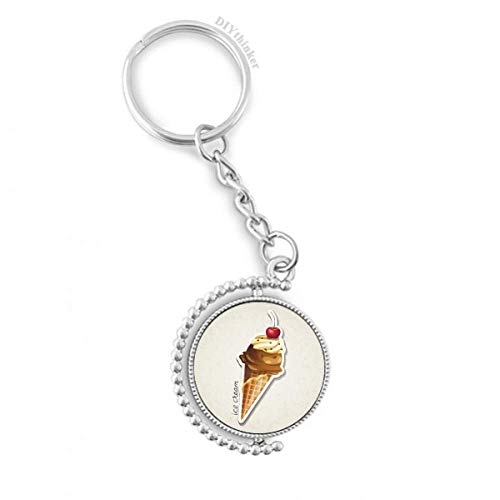 Llavero giratoria de helado evita enredos en bolsos con su anillo Pilgrim