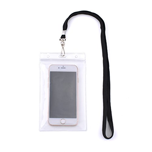 LGEGE 48 pcs Badge Holder with Lanyard, Extra Large 6x4" Transparent Badge Holders for Passport ID Card, Cash, Plane Ticket, Receipts, Credit Card - Thumbnail 2