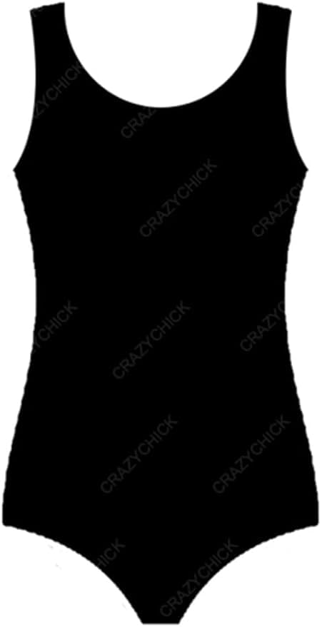 COSHAL Leotard Girls Ballet Gymnastics Leotard Sleeveless Dance Tops Bodysuit Leotards Dancing Ballet Gymnastics Athletic for Girls One Piece Unitards Jumpsuit S/Less Black 11-12 Yrs