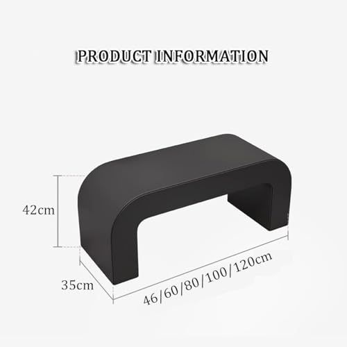 LIGUIEN Banco de Entrada Tapizado, Banqueta Dormitorio, Banco Zapatero Entrada Recibidor, Marco de Madera Maciza para La Sala de Estar Y El Dormitorio(Gray,100x35x42cm/39.4") - imagen 2