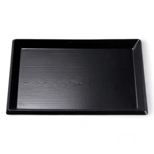J-kitchens お盆 尺4 利休 トレー ( 盆 トレイ おぼん ) 黒 ブラック 42cm 漆器 ( ABS 樹脂 ) 日本製