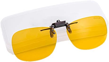 VEGOOS Clip on Sunglasses Over Prescription Glasses for Women Men Polarized Flip up Sunglasses with Case