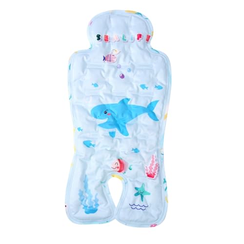 【2024年】Sariny ベビーカー保冷シート ひんやりシート アイスまくら チャイルドシート 冷却ジェル 新型保冷素材 おでかけ ジェルビーズ ベビーチェア 接触冷感 ベビーカーマット 防水加工 防水加工 立体構造 暑さ対策 (K,34cm*70cm)