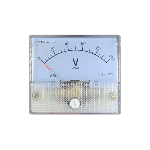 Voltmètre AC 85L1-v 750V à pointeur encastrable pour panneau électrique 56x64mm