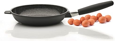 Eurocastby BergHOFF - 11" Fry Pan | Ceramic and Titanium Nonstick Cooking Surface | Durable, Lightweight Construction | Detachable Handle for Oven Use | Designed in Europe. Made for America