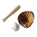 LIANXUE Versatile Newborn Props for Studio or Home Photoshoots, 3-Piece Set Baseball Bat and Glove Kit for Creativity Shots