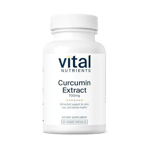 Vital Nutrients Curcumin Extract 700mg - Vegan Curcumin Supplements with Black Pepper Extract - Antioxidant Support for Joint, Liver, and Cellular Health* - Gluten, Dairy, Soy Free - 60 Capsules