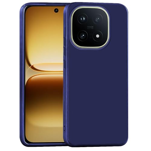 Image of Back Cover for iQOO 15 5G | Full Camera Protection | Premium Liquid Silicon Case | Flexible Bumper Case for iQOO 15 5G (Blue)