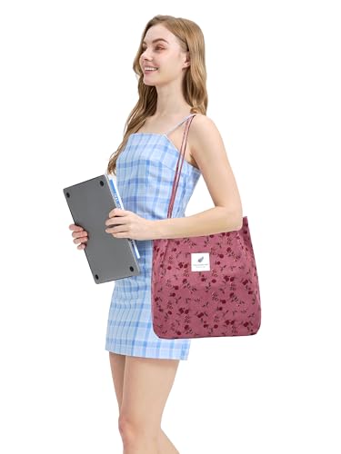 Bolso Tote de pana con gran capacidad y estilo casual miniatura 2