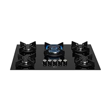 FISCHER COOKTOP GÁS 5 BOCAS TC INFINITY MESA VIDRO PRETO BIVOLT 26298-57077