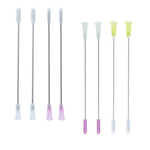 Paquet de 8 Aiguille De Distribution Aiguille émoussée avec Capuchon d'aiguille pour expériences, utilisation industrielle (117mm/4.6") Cover