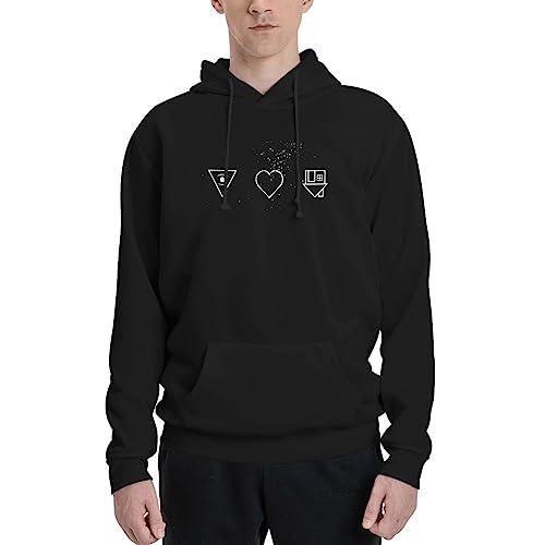 The Music Neighbourhood Men's Hoodie Pullover Tops Sweatshirt Long Sleeve Graphic With Pocket