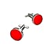 RED Formal Pre-tied Bow Tie Hanky Cufflinks and Cummerbund Set with Gift Box Cm1016 Red