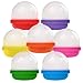 Empty 2 inch Acorn Frosty Plastic Clear Capsules 7 Colors Pack Toy Stand Vending Machine Tiny Surprise Kids Party Favor Prize Pinata Storage gumballs Small containers Bath Bomb molds 30 Bulk