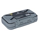 Pesca Brasil, Estojo Organizador de Pesca 160905 Com Divisórias e Tampa Interna, Ideal para Iscas e Giradores, Cinza