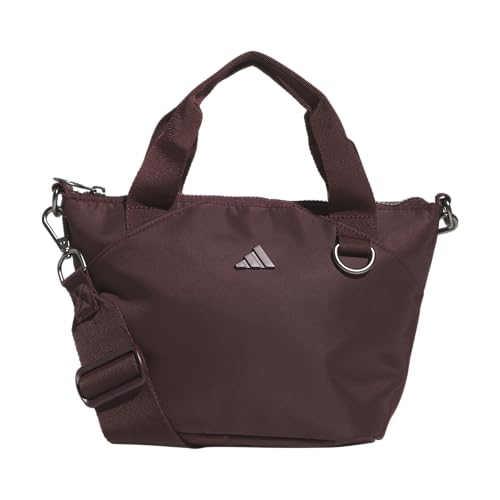 adidas Mini tote (5l) bolsa tiracolo pequena compacta durável para viagem, Premium/Vermelho rubi aurora, One Size, Mini sacola feminina, bolsa transversal pequena