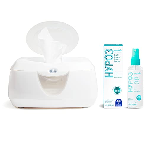 Image of Munchkin® Warm Glow™ Baby Wipe Warmer and HYP03™ Diaper Rash Spray with Hypochlorous Acid