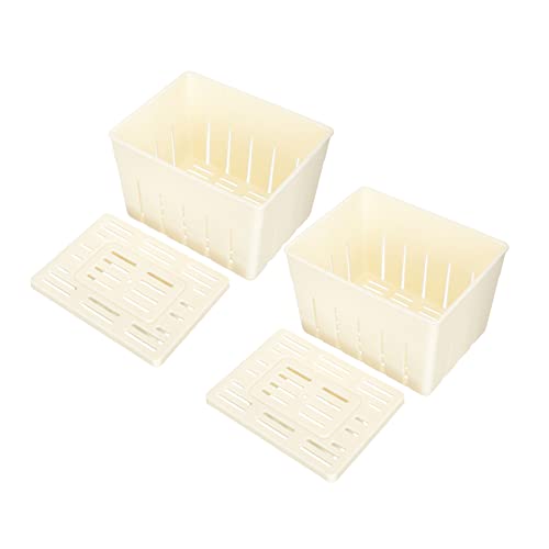 MAGICLULU Moldes de Tofu para Cocina 2 Piezas Molde de Plástico para Tofu Resistente Práctico para Un Uso Duradero