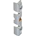 Produktbild EFF-EFF 128.130011 40 Effeff Aufschraubstück 118 FaFix für elektrischer Türöffner Türbeschlag, Stahl verzinkt 128.130, Silber