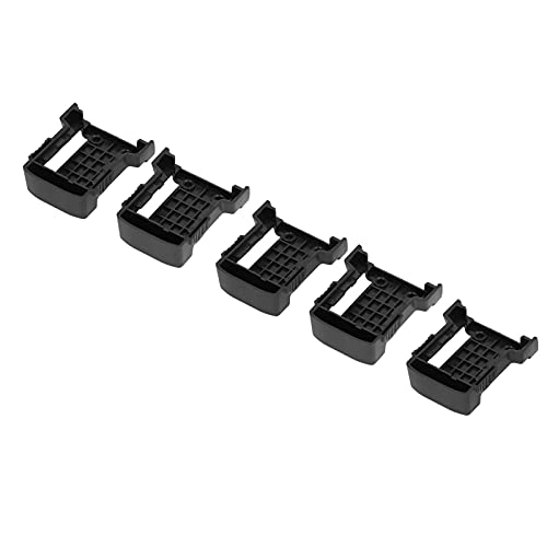 Topyond 5 unidades M18 Bateria Suporte ABS Placa de fixação preta Suporte para docas de montagem de