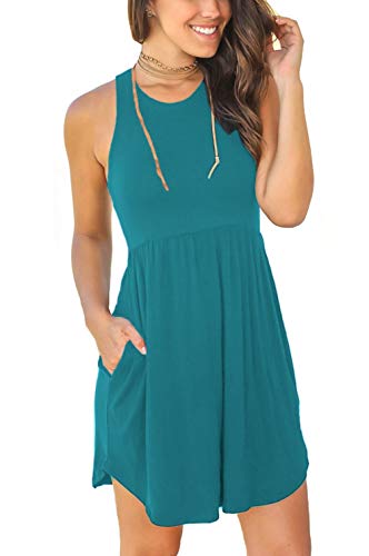 Image of HiMONE Vacation Dresses for Women 2025 Summer Dress Women's Casual Sundresses Casual Beach Petite Sun Dress XS-2XL